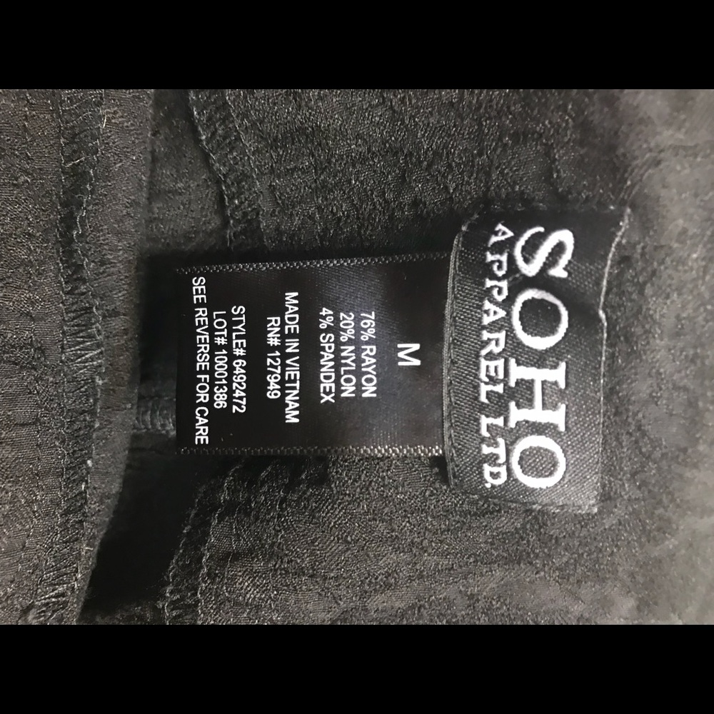 Medium black spandex skirt